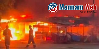 కామారెడ్డి పాత బస్టాండ్ వద్ద భారీ అగ్నిప్రమాదం..12 షాపులు దగ్ధం